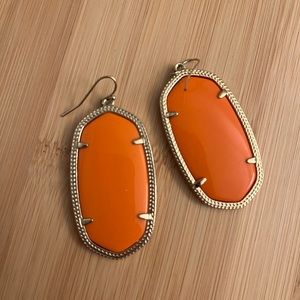 Orange Kendra Scott earrings